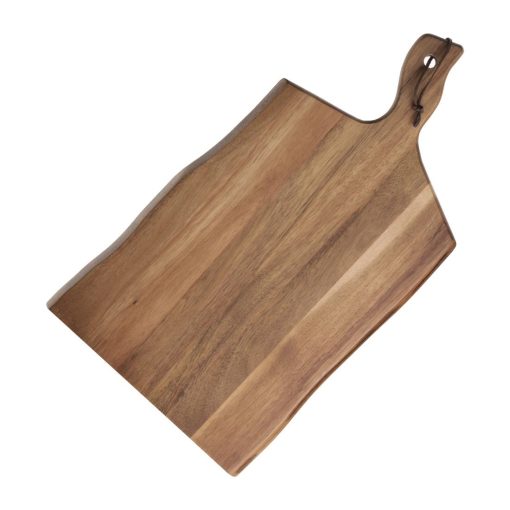 Olympia Acacia Wood Wavy Handled Wooden Board Large 355mm (GM264)