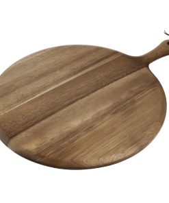 Olympia Acacia Wood Round Pizza Paddle Board 330mm (GM308)