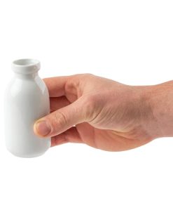 Olympia White Mini Milk Bottle 145ml (Pack of 12) (GM368)