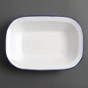 Olympia Enamel Dishes Rectangular 280 x 190mm (Pack of 6) (GM510)