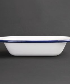 Olympia Enamel Pie Dishes Rectangular 180 x 135mm (Pack of 6) (GM511)