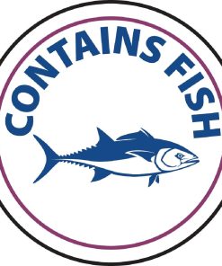 Vogue Food Allergen Label Fish (Pack of 1000) (GM802)