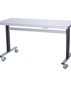 Parry Stainless Steel Adjustable Height Table Wide Electric Mobile 1000mm (GM997)