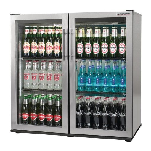 Autonumis Popular Double Hinged Door 3Ft Back Bar Cooler St/St A215182 (GN366)