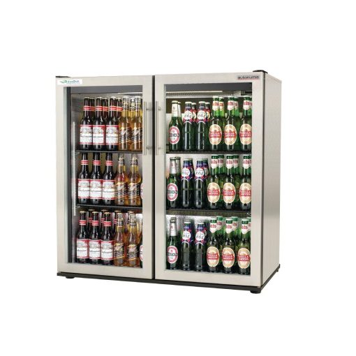 Autonumis EcoChill Double Hinged Door 3Ft Back Bar Cooler St/St A215203 (GN377)