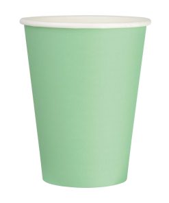 Fiesta Single Wall Takeaway Coffee Cups Turquoise 340ml / 12oz (Pack of 50) (GP401)