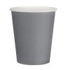 Fiesta Single Wall Takeaway Coffee Cups Charcoal 225ml / 8oz (Pack of 1000) (GP415)
