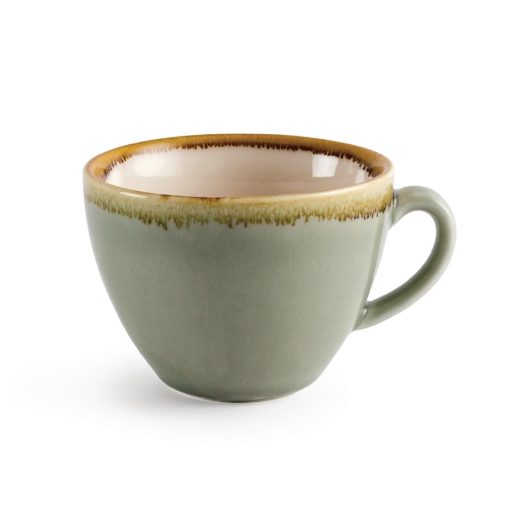 Olympia Kiln Cappuccino Cup Moss 230ml (Pack of 6) (GP478)