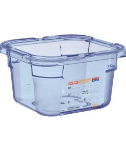 Araven ABS Food Storage Container Blue GN 1/6 100mm (GP571)