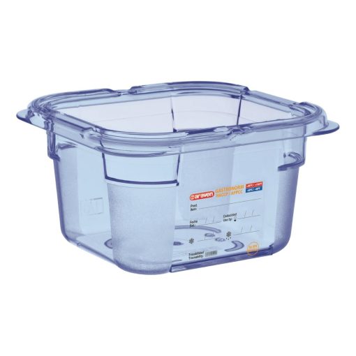 Araven ABS Food Storage Container Blue GN 1/6 100mm (GP571)