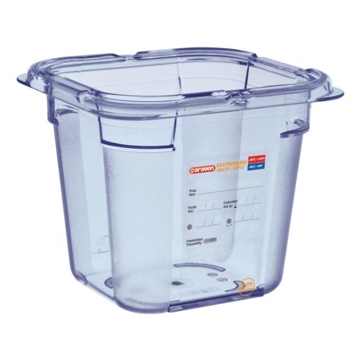 Araven ABS Food Storage Container Blue GN 1/6 150mm (GP572)