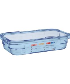 Araven ABS Food Storage Container Blue GN 1/4 65mm (GP574)