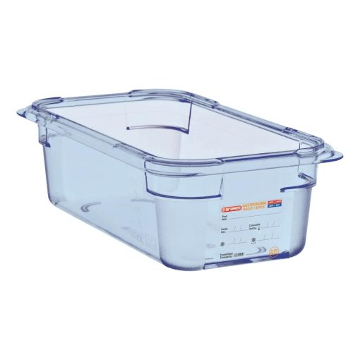 Araven ABS Food Storage Container Blue GN 1/4 100mm (GP575)