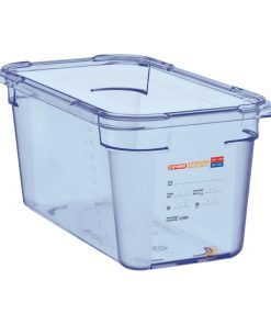 Araven ABS Food Storage Container Blue GN 1/4 150mm (GP576)