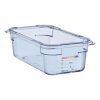 Araven ABS Food Storage Container Blue GN 1/3 100mm (GP579)