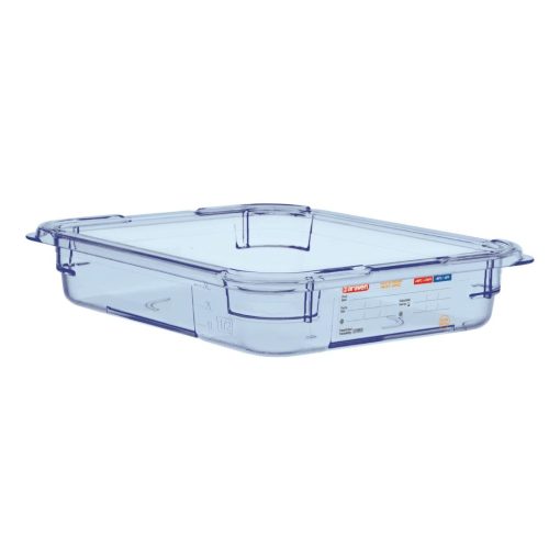 Araven ABS Food Storage Container Blue GN 1/2 65mm (GP583)