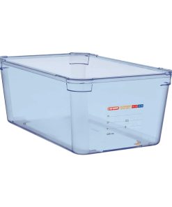 Araven ABS Food Storage Container Blue GN 1/1 200mm (GP591)