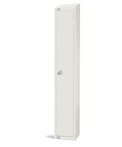 Elite Single Door Manual Combination Locker Locker White with Sloping Top (GR302-CLS)