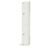 Elite Double Door Electronic Combination Locker with Sloping Top White (GR303-ELS)