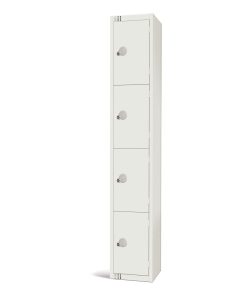 Elite Four Door Manual Combination Locker Locker White (GR305-CL)