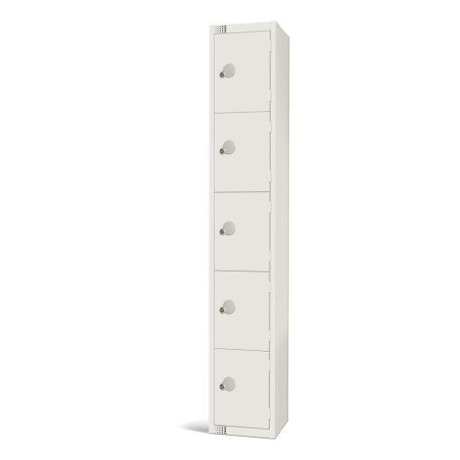 Elite Five Door Manual Combination Locker Locker White (GR306-CL)