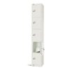 Elite Five Door Padlock Locker White (GR306-P)