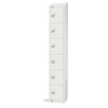 Elite Six Door Manual Combination Locker Locker White with Sloping Top (GR307-CLS)