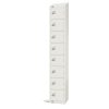 Elite Eight Door Coin Return Locker with Sloping Top White (GR308-CNS)