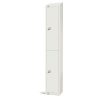 Elite Double Door Electronic Combination Locker with Sloping Top White (GR310-ELS)