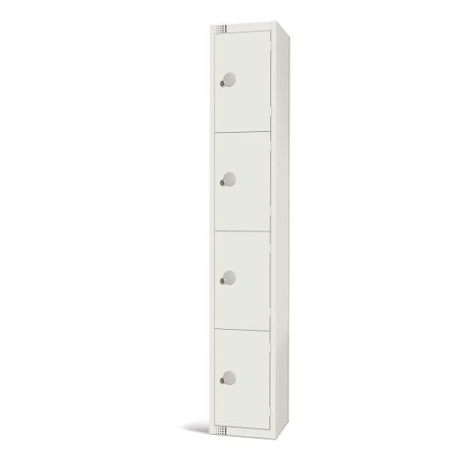 Elite Four Door Manual Combination Locker Locker White (GR312-CL)