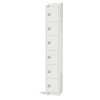 Elite Six Door Coin Return Locker with Sloping Top White (GR314-CNS)
