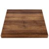 Bolero Pre-drilled Square Table Top Rustic Oak 700mm (GR330)
