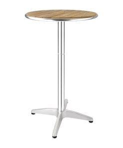 Bolero Ash Round Poseur Height Table 600mm (GR332)