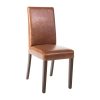 Bolero Faux Leather Dining Chair Antique Tan (Pack of 2) (GR368)