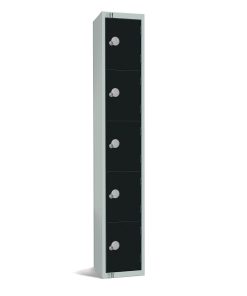 Elite Five Door Electronic Combination Locker Black (GR674-EL)