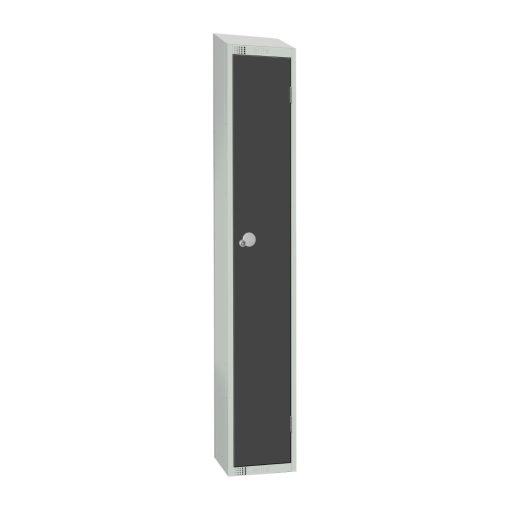 Elite Single Door Electronic Combination Locker with Sloping Top Graphite Grey (GR677-ELS)