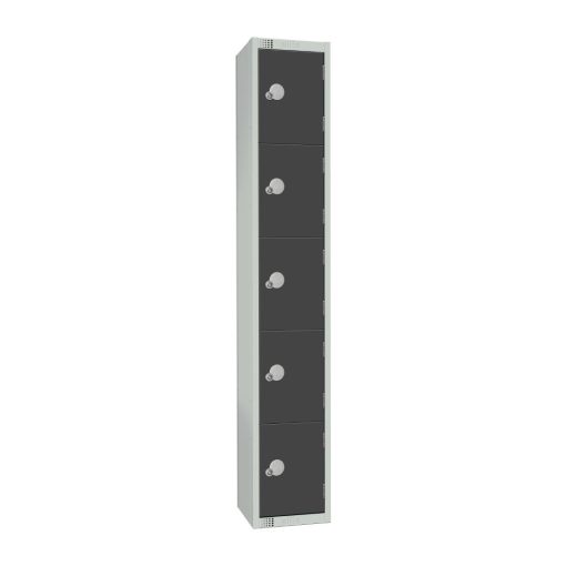 Elite Five Door Coin Return Locker Graphite Grey (GR681-CN)