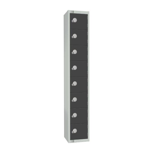 Elite Eight Door Manual Combination Locker Locker Graphite Grey (GR683-CL)