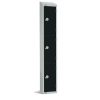 Elite Three Door Manual Combination Locker Locker Black with sloping top (GR686-CLS)