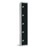 Elite Five Door Manual Combination Locker Locker Black with sloping top (GR688-CLS)