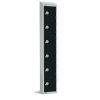 Elite Six Door Electronic Combination Locker with Sloping Top Black (GR689-ELS)