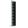 Elite Eight Door Manual Combination Locker Locker Black with sloping top (GR690-CLS)