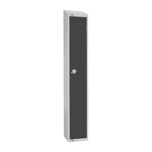 Elite Single Door Electronic Combination Locker with Sloping Top Graphite Grey (GR691-ELS)