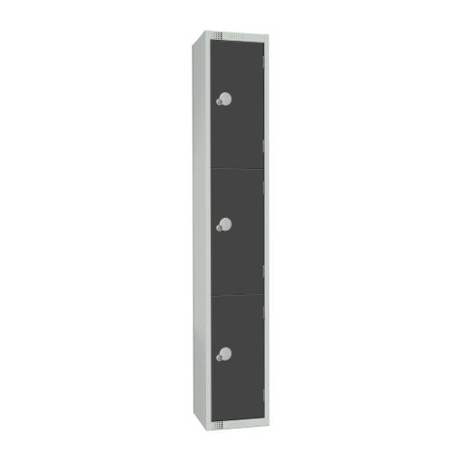 Elite Three Door Manual Combination Locker Locker Graphite Grey (GR693-CL)