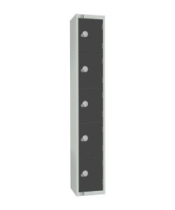 Elite Five Door Coin Return Locker Graphite Grey (GR695-CN)