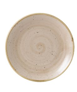 Churchill Stonecast Coupe Plate Nutmeg Cream 165mm (Pack of 12) (GR937)