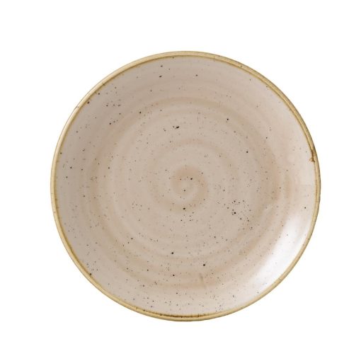 Churchill Stonecast Coupe Plate Nutmeg Cream 165mm (Pack of 12) (GR937)