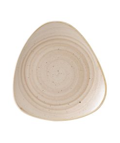 Churchill Stonecast Triangle Plate Nutmeg Cream 311mm (Pack of 6) (GR939)