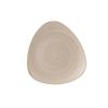 Churchill Stonecast Triangle Plate Nutmeg Cream 229mm (Pack of 12) (GR940)