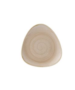 Churchill Stonecast Triangle Plate Nutmeg Cream 192mm (Pack of 12) (GR941)